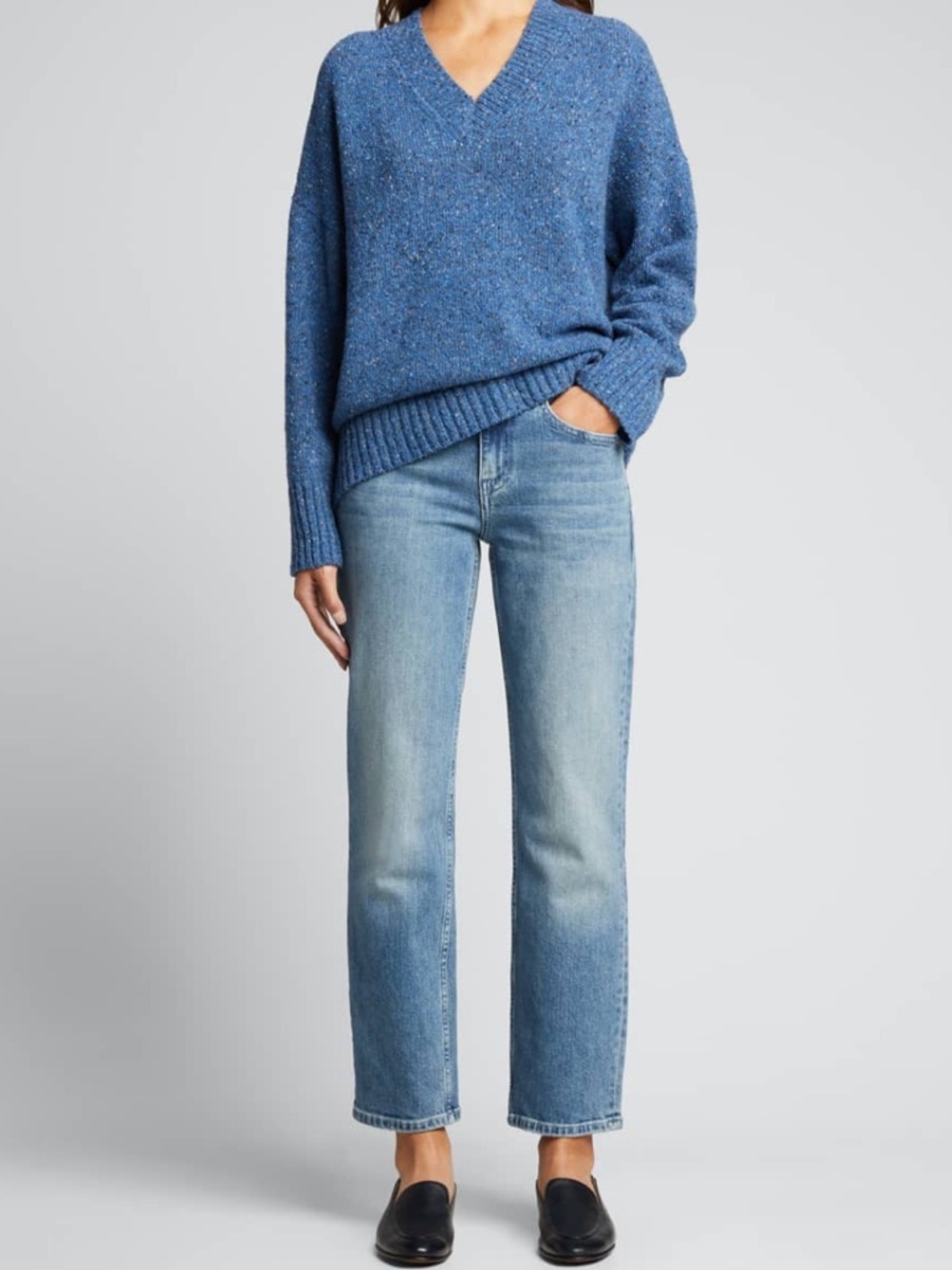 Lafayette 148 New York Watts Mid-Rise Straight Jeans Size 14 | 32